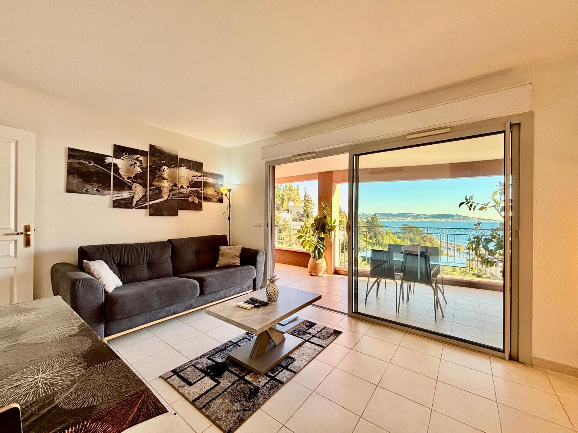 Appartement Superbe 3 pièces sur la baie de Théoule Extérieur photo